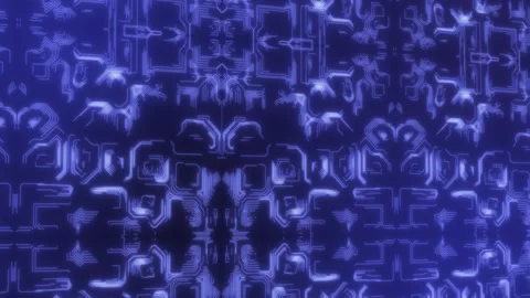 Circuit Board Glowing Lines Background. Technology Background. Loopable. 4K Stock Footage 279766982