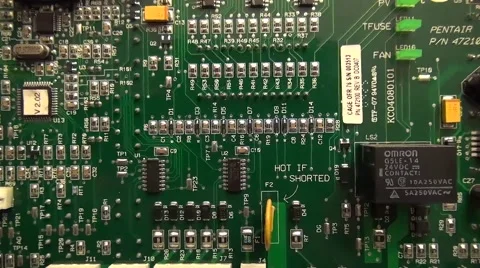 Circuit Board going out of focus Stock Footage 46930358