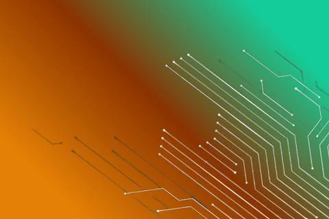 Circuit Board Gradient Abstract Background Illustrazione stock