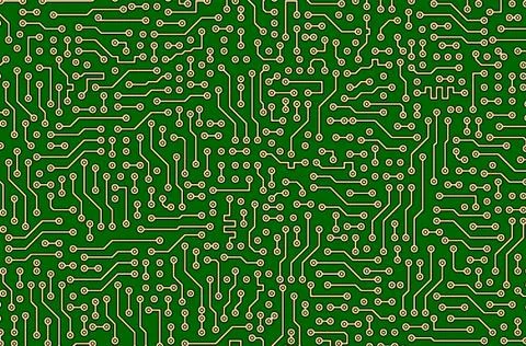 Circuit board green abstract texture Stock Illustration