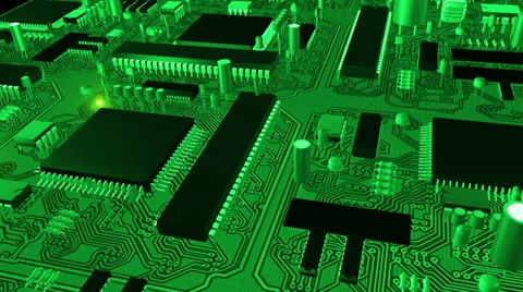 Circuit board green Видео 39267503