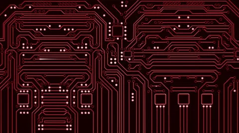 Circuit Board for Heads Up Display - Red 스톡 동영상 25194889