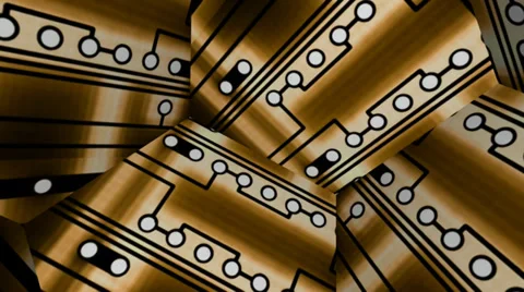 Circuit Board Hexagon 動画素材 32267630