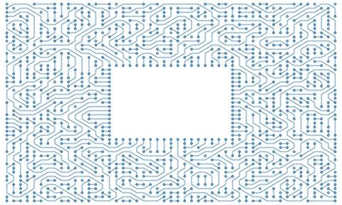 Circuit board as high tech minimalistic background Stock Illustration