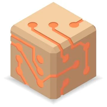 Circuit board icons Stock Illustration