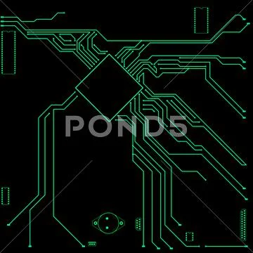 Circuit board Stock Illustration