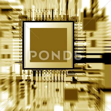 Circuit Board Stock Illustration