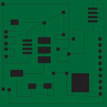 Circuit board Stock Illustration