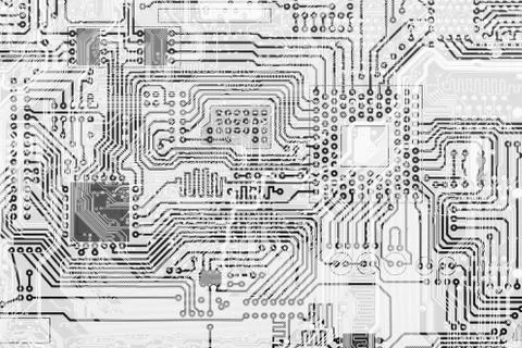 Circuit board industrial electronic graphical background Stock Illustration