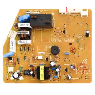 A circuit board isolated on white background Stock Photos