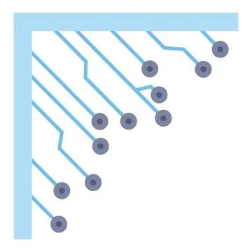 Circuit board lines indicating digital data connection Stock Illustration