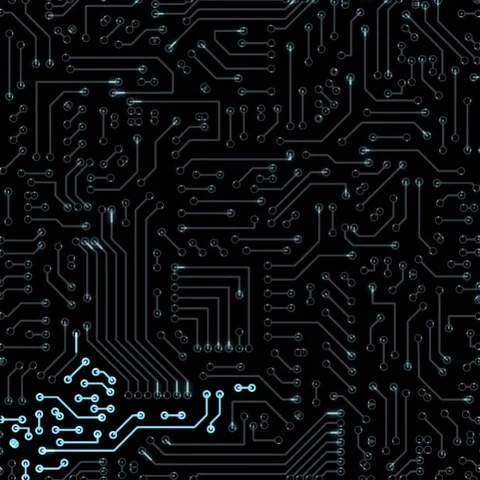 Circuit board loop texture Stock Footage 122298543