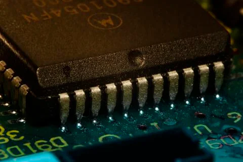 Circuit Board Macro Photography Stock Photos