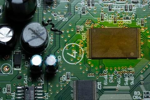 Circuit Board Macro Photography Stock Photos