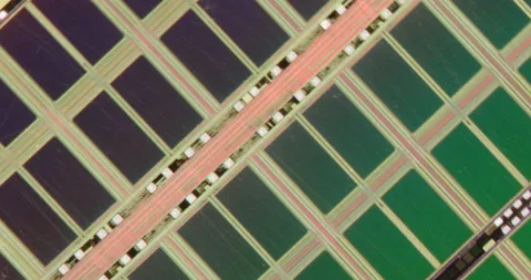 Circuit board for microchips Stock Footage 154171207