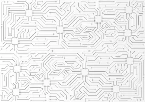 Circuit board minimal pattern. Science vector illustration. Stock Illustration