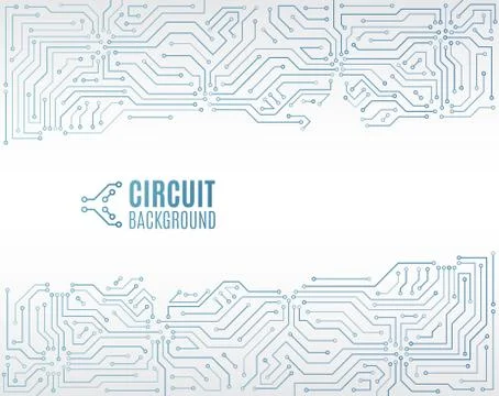 Circuit board minimal pattern. Science vector illustration. Stock Illustration