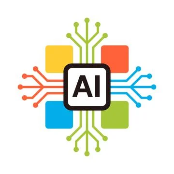 Circuit board in outline icon, Technology and IT theme Stock Illustration