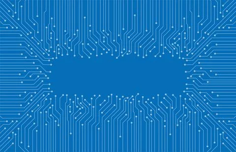 Circuit board pattern, Artificial intelligence concept. vector illustration 스톡 일러스트