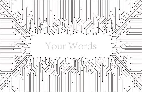 Circuit board pattern, Artificial intelligence concept. vector illustration Stock-Illustration