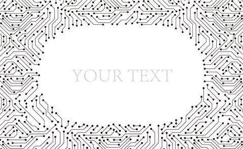 Circuit board pattern, Artificial intelligence concept. vector illustration Stock-Illustration