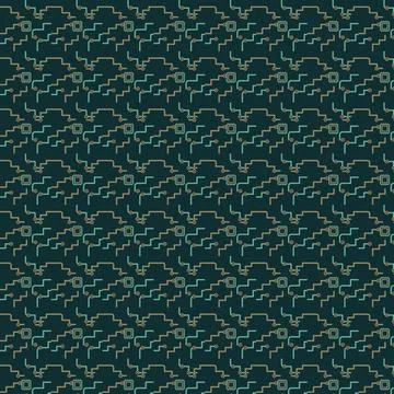 Circuit board pattern background with microchip icons and interconnected da.. Stock Illustration