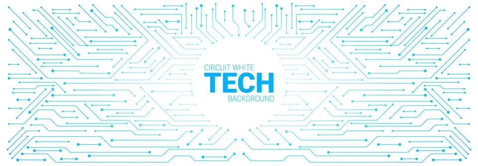 Circuit board pattern with electronic lines, chip イラスト素材