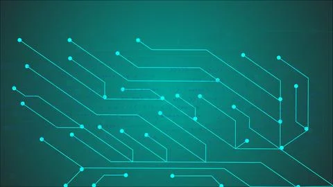 Circuit board pattern internet connection technology illustration background. Stockillustratie