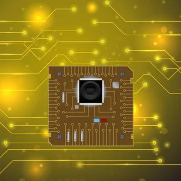 Circuit Board Pattern. Modern Computer Technology Background. Circuit Boar... Stock Photos