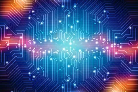 Circuit board pattern for technology background イラスト素材