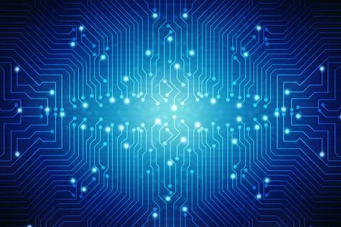 Circuit board pattern for technology background 스톡 일러스트