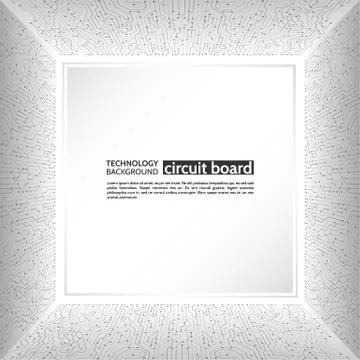 Circuit board in perspective Stock Illustration