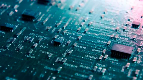 Circuit board. Fotos Stock