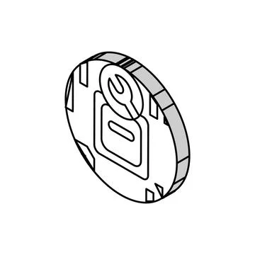 Circuit board repair electronics isometric icon vector illustration Stockillustratie