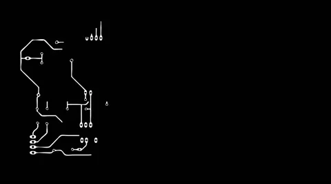 Circuit Board Reveal Animation Stock Footage 40833032