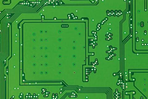 Circuit Board with Solder Points Foto stock