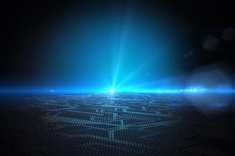 Circuit board on technical background イラスト素材