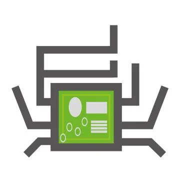 Circuit board technical system pc Stock Illustration
