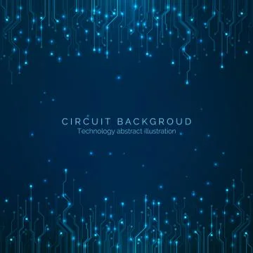 Circuit board technology background. Abstract computer technology. Hardware c Stock Illustration