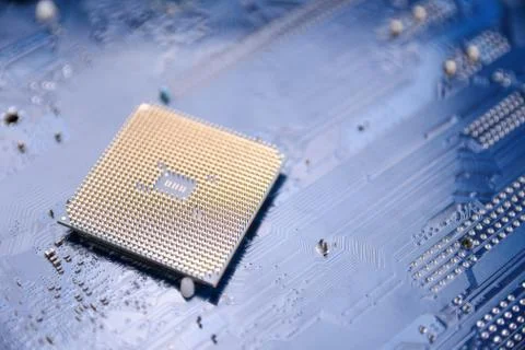 Circuit board. Technology background. Central Computer Processors CPU concept Stock Photos
