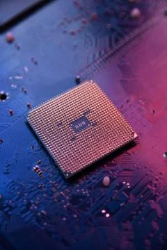 Circuit board. Technology background. Central Computer Processors CPU concept Stock Photos