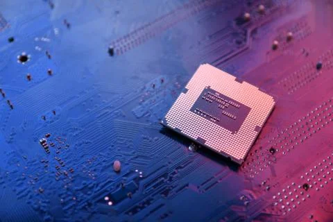 Circuit board. Technology background. Central Computer Processors CPU concept 스톡 사진