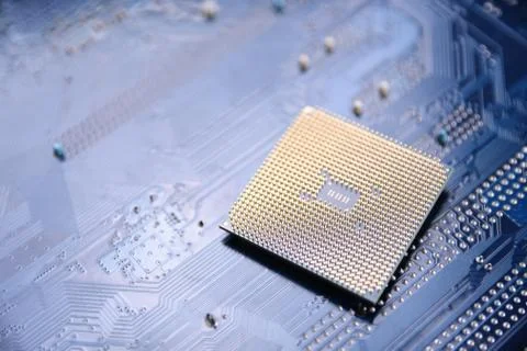 Circuit board. Technology background. Central Computer Processors CPU concept Stock Photos