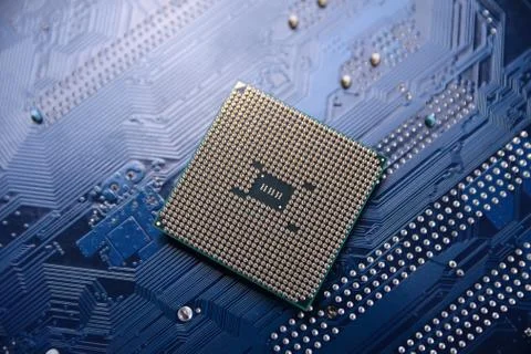 Circuit board. Technology background. Central Computer Processors CPU concept Stock Photos