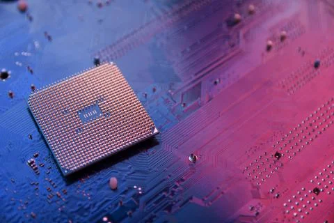 Circuit board. Technology background. Central Computer Processors CPU concept 스톡 사진