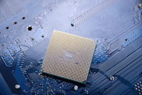 Circuit board. Technology background. Central Computer Processors CPU concept Stock Photos