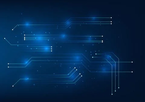 Circuit board technology background, The circuit board sends signals to the.. 스톡 일러스트