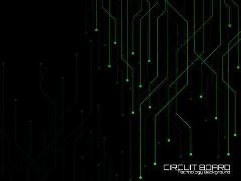Circuit board, technology background, colorful lines. Vector illustration Stock Illustration