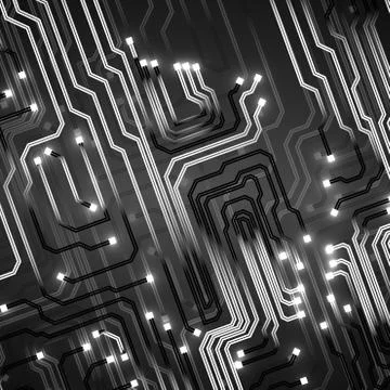 Circuit board. Technology background Stock Illustration