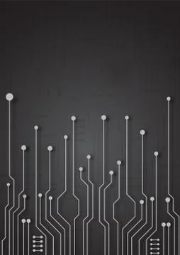 Circuit board technology background Stock Illustration